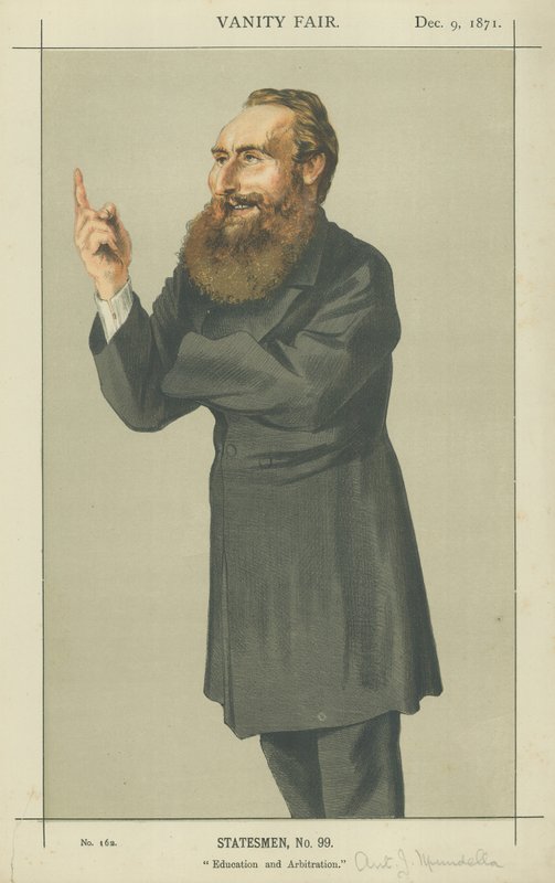 Pan Anthony John Mundella (barevné lito) od James Jacques Joseph Tissot