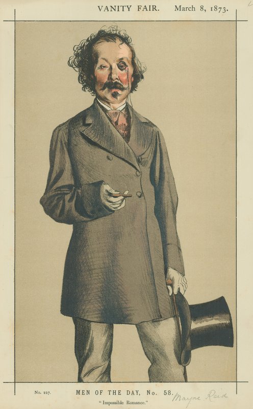 Pan Talbot Mayne Reid, Impossible romance, 8. března 1873, karikatura Vanity Fair od James Jacques Joseph Tissot