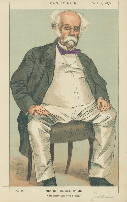 Vévoda ze Saldanhy, mohl být králem, 2. září 1871, karikatura Vanity Fair (barevné lito) od James Jacques Joseph Tissot
