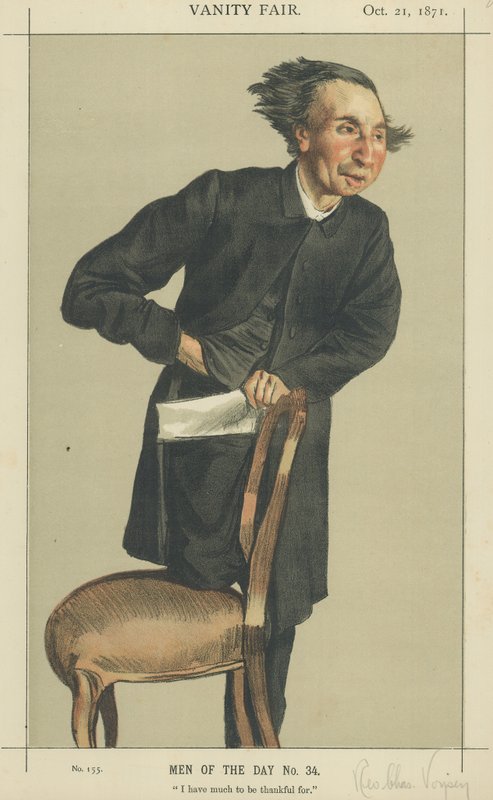 Rev. Charles Voysey (barevné lito) od James Jacques Joseph Tissot