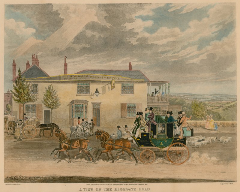 Pohled na Highgate Road od James Pollard