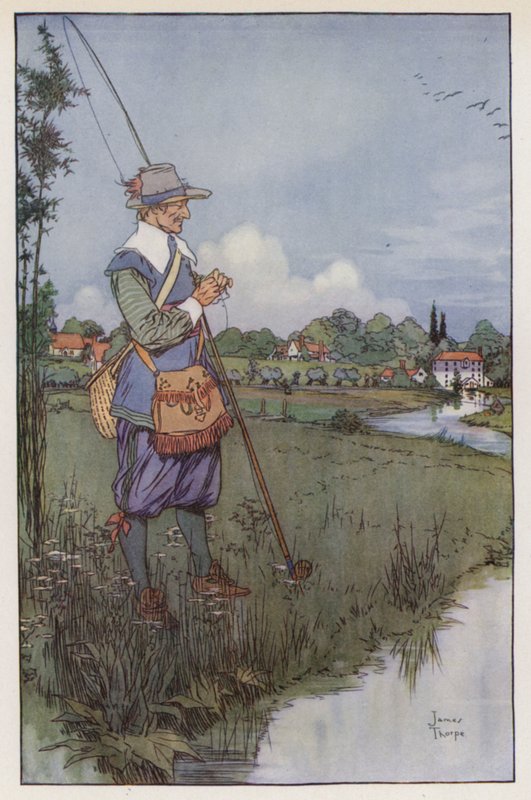 Ilustrace pro The Compleat Angler od Izaaka Waltona od James Thorpe