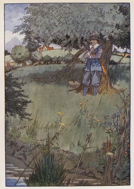 Ilustrace pro The Compleat Angler od Izaaka Waltona od James Thorpe