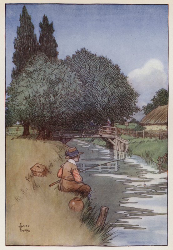 Ilustrace pro The Compleat Angler od Izaaka Waltona od James Thorpe