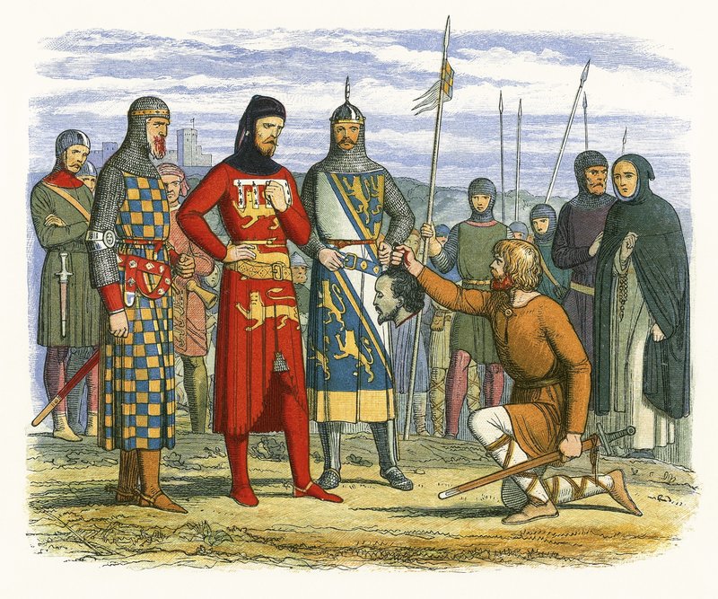 Gavestonova hlava ukázaná hraběti z Lancasteru od James William Edmund Doyle