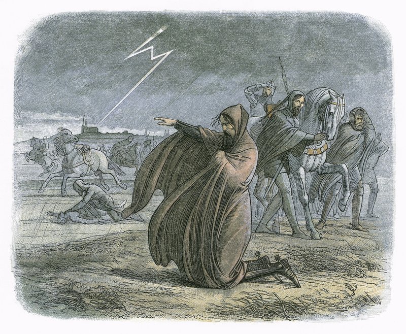 Král Edward III přísahá, že uzavře mír od James William Edmund Doyle