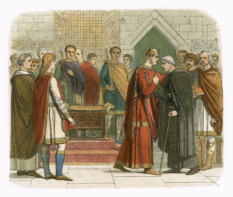 Král Vilém I. platí dvůr anglickým vůdcům od James William Edmund Doyle