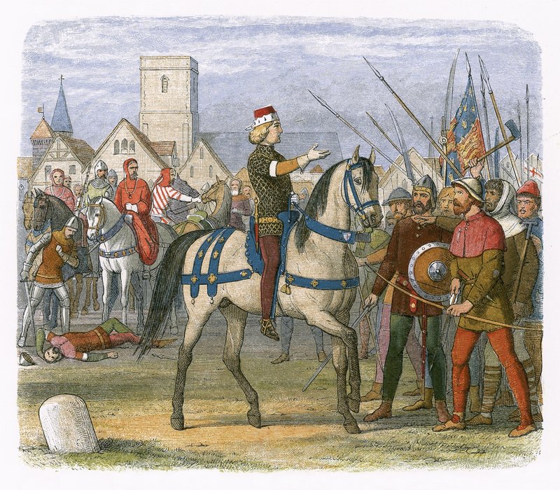 Richard převezme velení rebelů v rolnickém povstání od James William Edmund Doyle