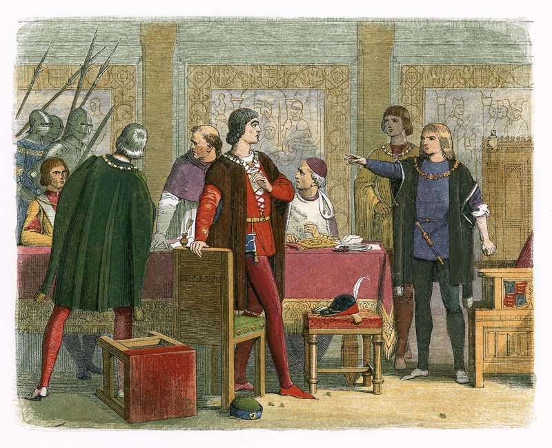 Richard nařídí zatčení Hastingse od James William Edmund Doyle