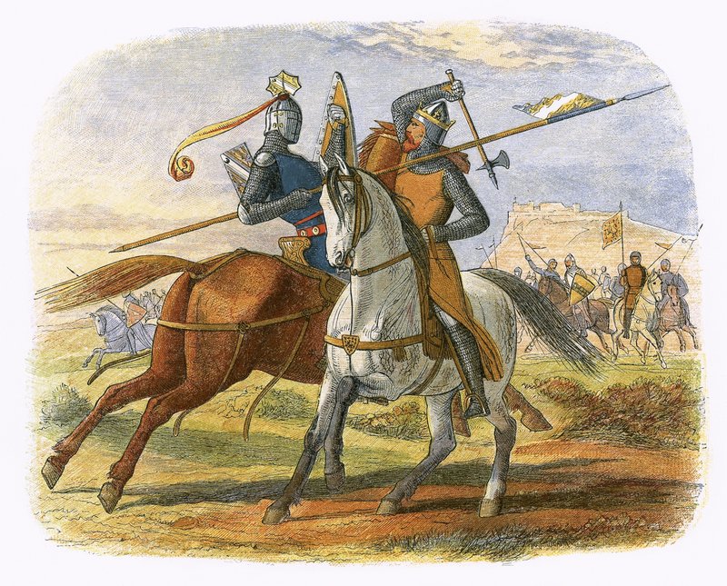 Sir Robert Bruce zabije sira Henryho Bohuna od James William Edmund Doyle