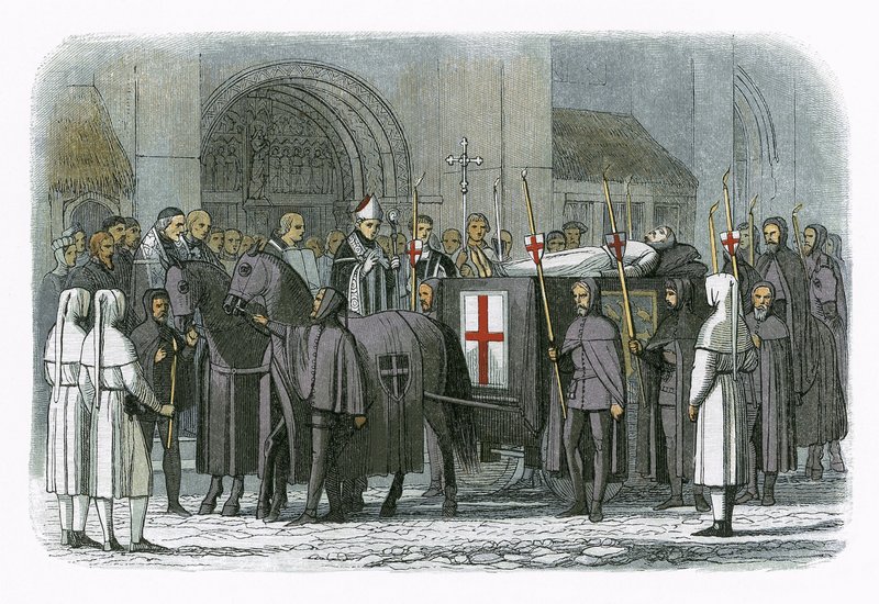 Do katedrály svatého Pavla přivezeno tělo krále Richarda II od James William Edmund Doyle