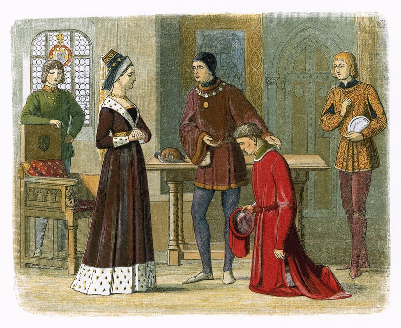 Hrabě z Warwicku se podřídí královně Margaret od James William Edmund Doyle