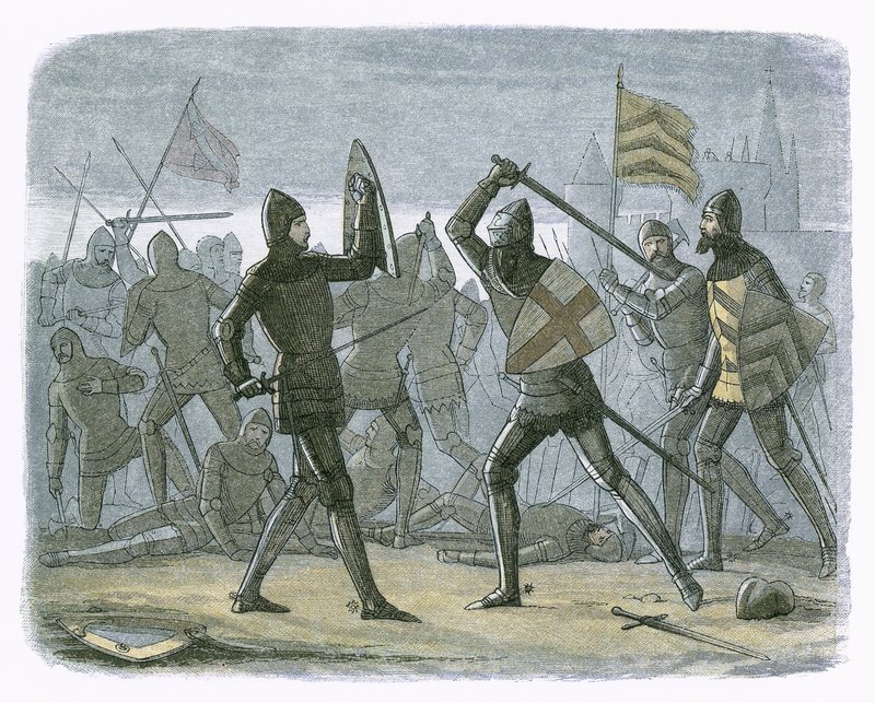 Reliéf Calais od James William Edmund Doyle