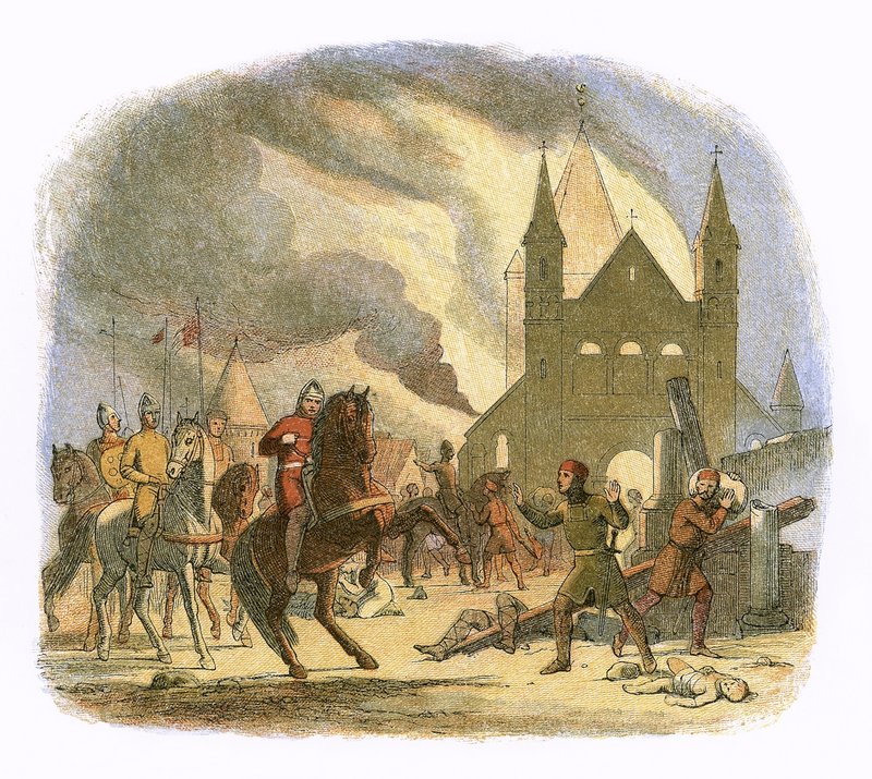 William I utrpěl smrtelné zranění v Mantes od James William Edmund Doyle