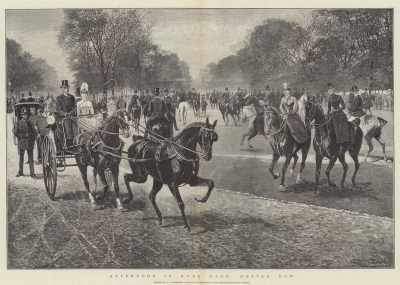 Odpoledne v Hyde Parku, Rotten Row od Jan van Chelminski