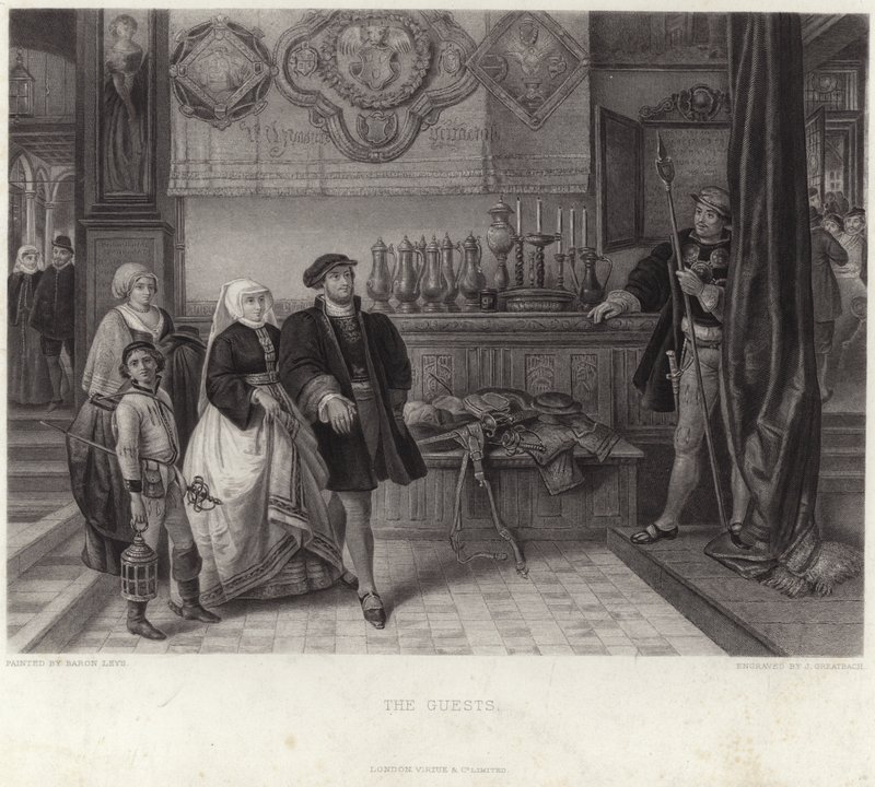 Hosté od Jan August Hendrik Leys