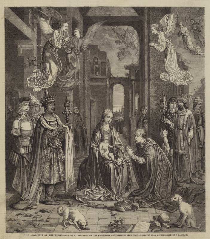 Klanění králů od Jan Gossaert