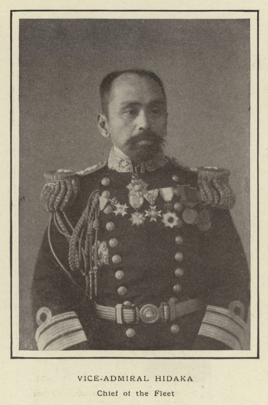 Viceadmirál Hidaka, náčelník flotily od Japanese Photographer