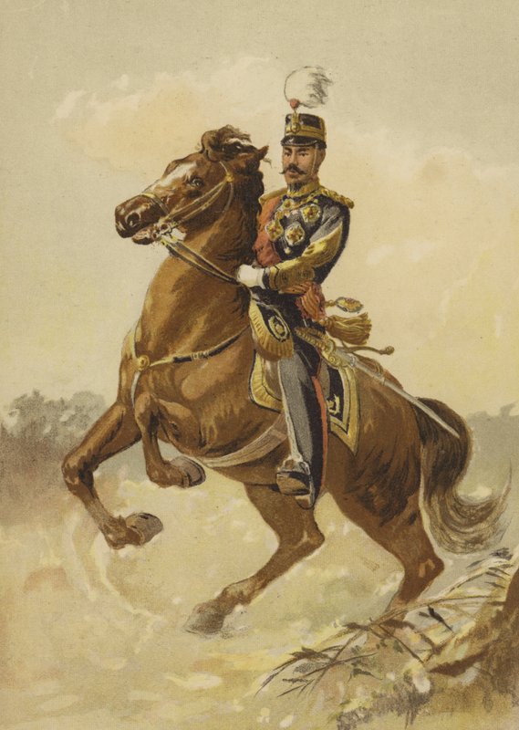 Jeho císařské Veličenstvo císař Japonska (chromolitho) od Japanese School