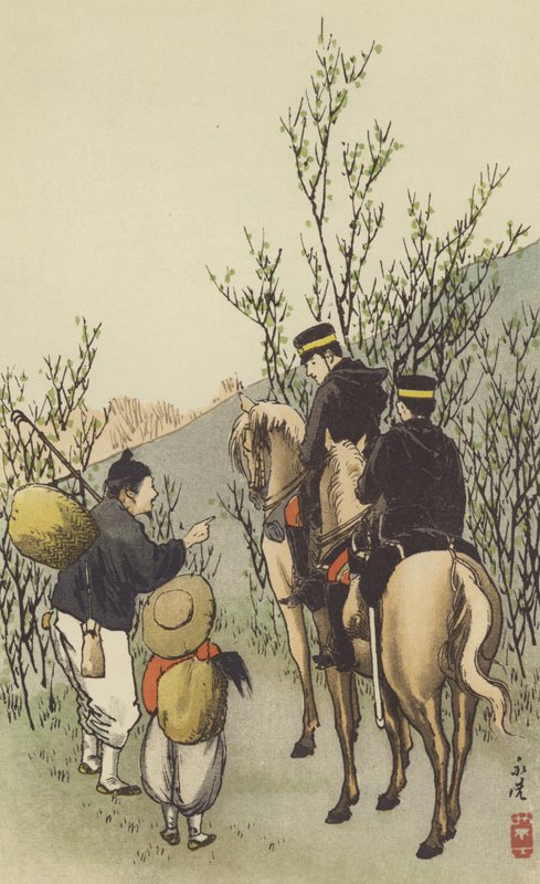 Japonští skauti (chromolitho) od Japanese School