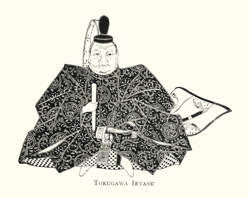 Iejasu Tokugawa od Japanese School