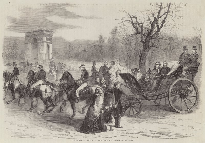 Císařská jízda v Bouloňském lesíku od Jean Adolphe Beauce