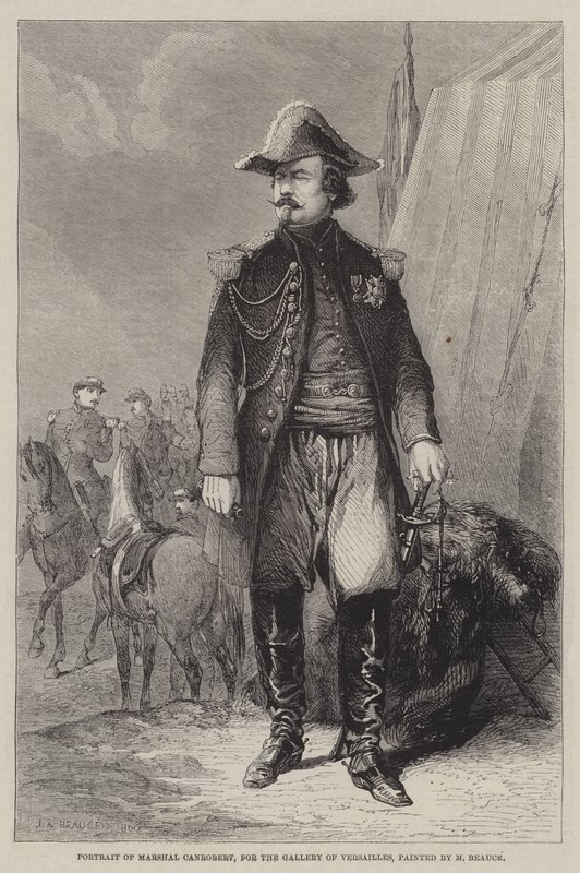 Portrét maršála Canroberta pro galerii ve Versailles od Jean Adolphe Beauce
