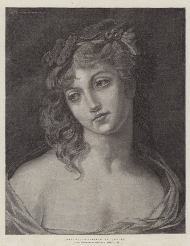 Miranda od Jean Baptiste Greuze
