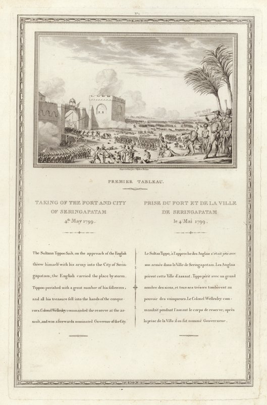 Dobytí pevnosti a města Seringapatam, 4. května 1799 od Jean Duplessi Bertaux