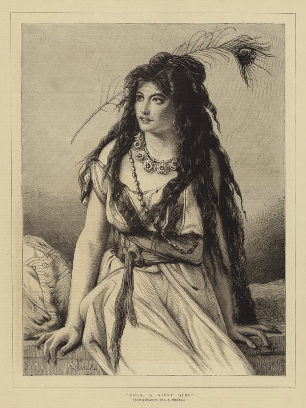 Rosa, cikánka od Jean Francois Portaels
