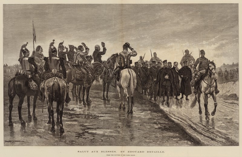 Hail to the Wounded od Jean Baptiste Edouard Detaille