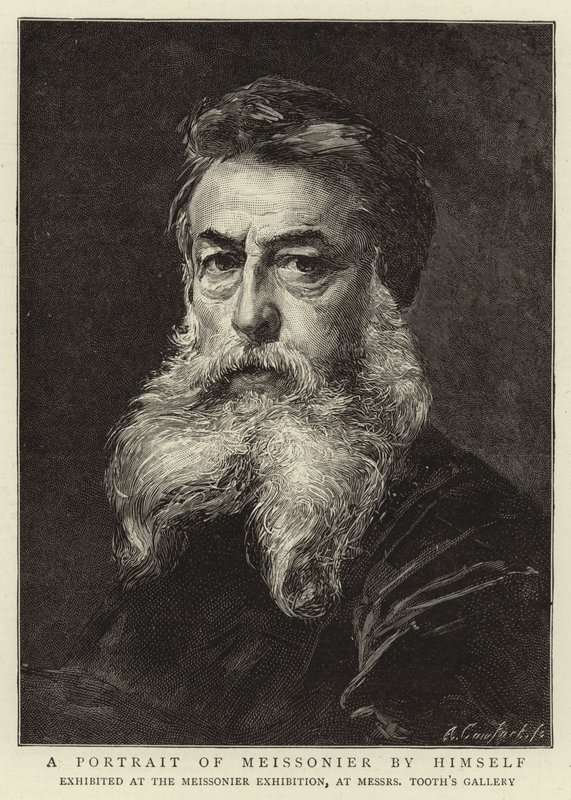 Portrét samotného Meissoniera od Jean Louis Ernest Meissonier