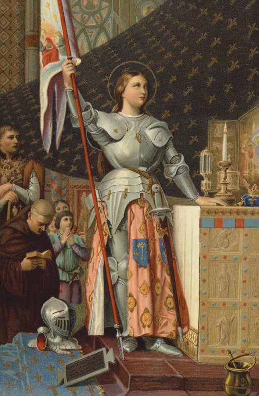 Johanka z Arku při korunovaci Karla VII., 1429 od Jean Auguste Dominique Ingres
