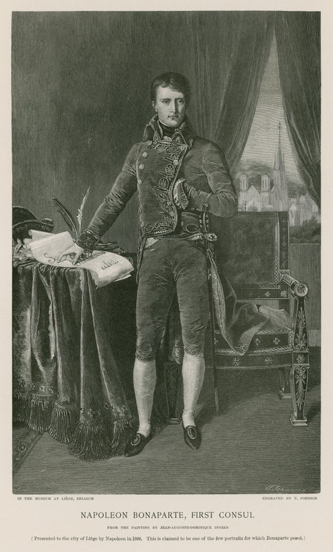 Napoleon Bonaparte, první konzul od Jean Auguste Dominique Ingres