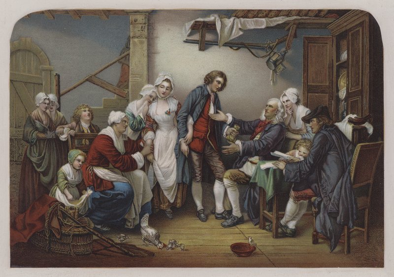 Vesnická nevěsta (barva lito) od Jean Baptiste (after) Greuze