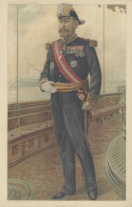 Viceadmirál Caillard (barevné lito) od Jean Baptiste (after) Guth