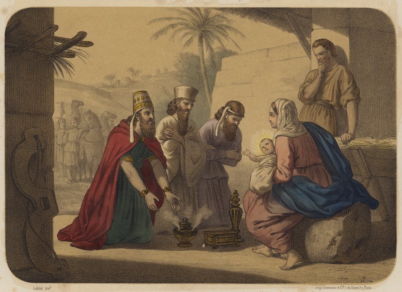 Klanění Tří králů od Jean Baptiste Auguste Leloir