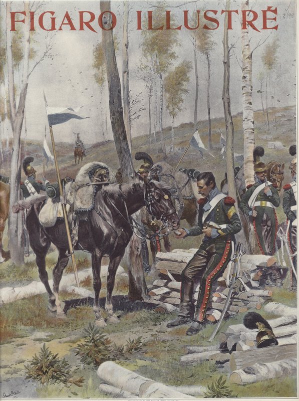 Tábořiště vojáků od Jean Baptiste Edouard Detaille
