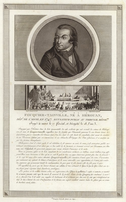 Portrét Antoine Quentin Fouquier de Tinville od Jean Duplessi Bertaux