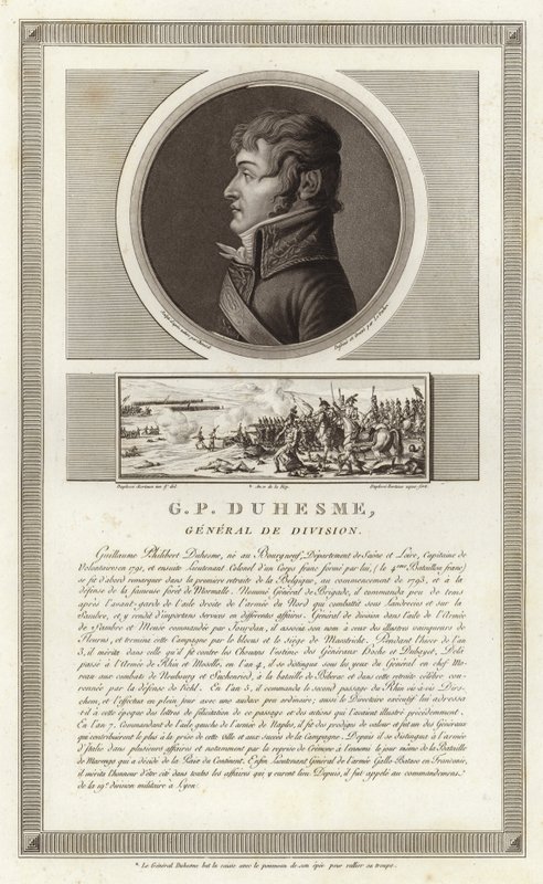 Portrét Guillaume Philibert Duhesme od Jean Duplessi Bertaux