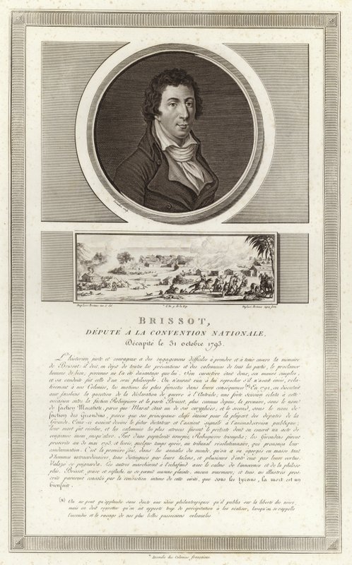 Portrét Jacquese Pierra Brissota od Jean Duplessi Bertaux