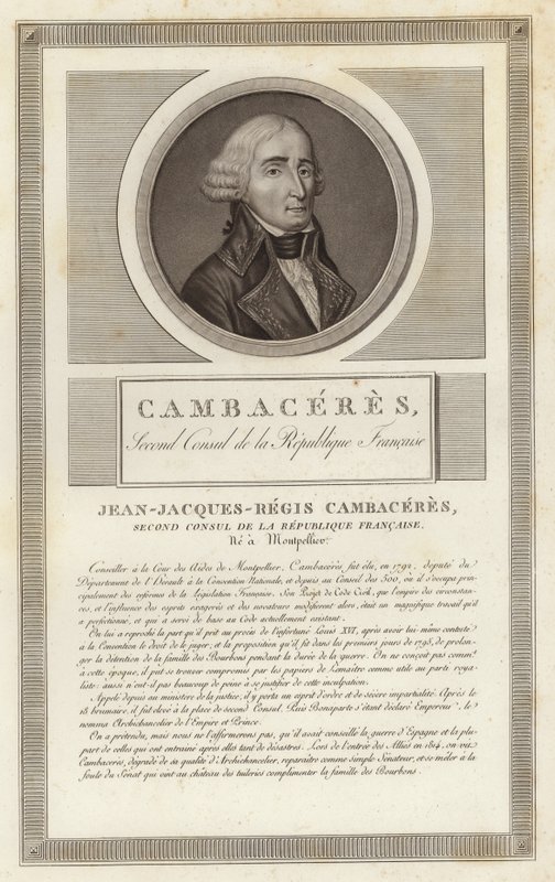 Portrét Jean Jacques Regis de Cambaceres od Jean Duplessi Bertaux