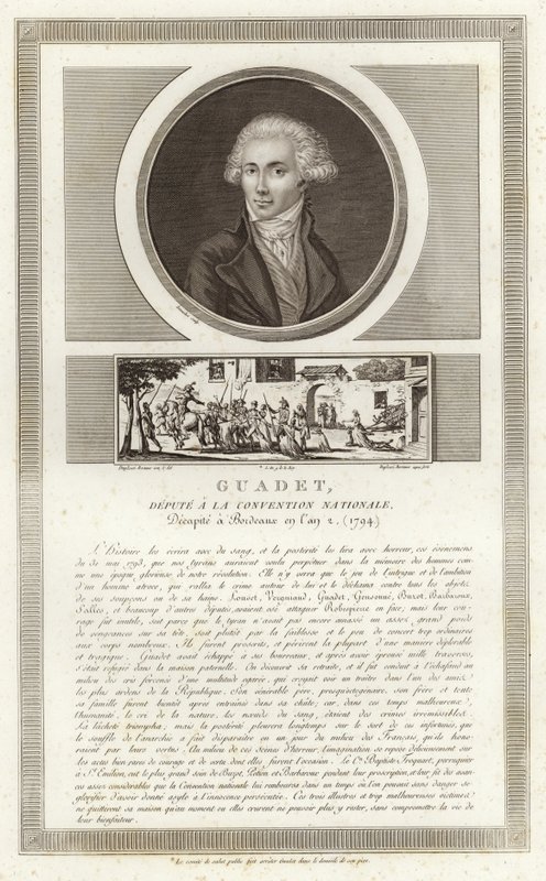 Portrét Marguerite-Elie Guadet od Jean Duplessi Bertaux