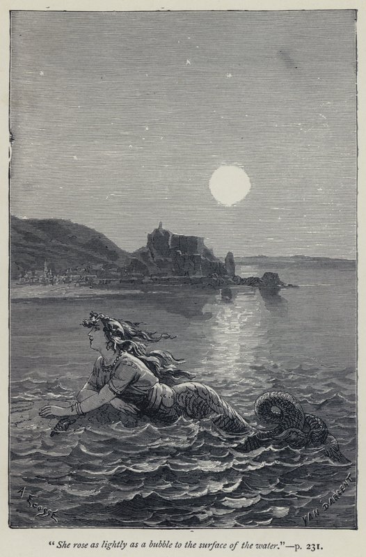 "Vystoupila lehce jako bublina na hladinu vody" (rytina) od Jean Edouard Dargent