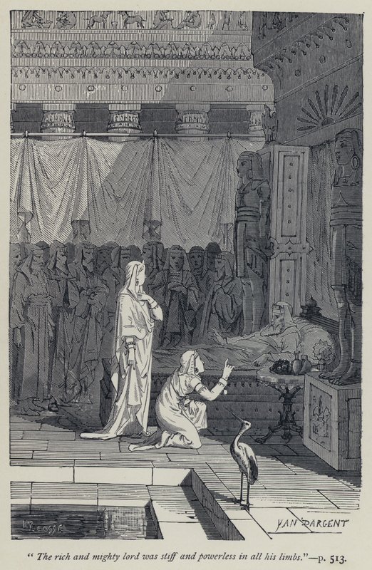 "Bohatý a mocný pán byl tuhý a bezmocný ve všech svých údech" (rytina) od Jean Edouard Dargent
