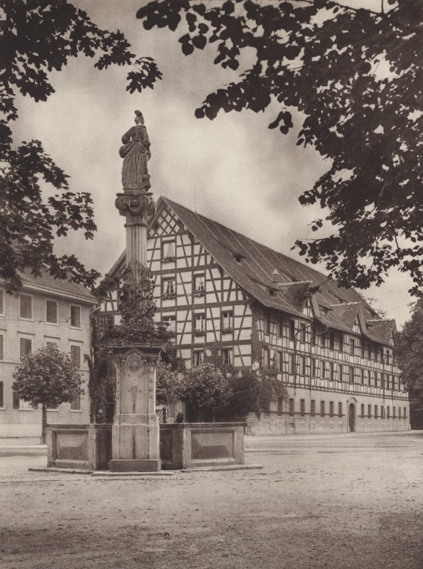 Švýcarsko: Winterthur, stará kasárna (č/b foto) od Jean Gaberell