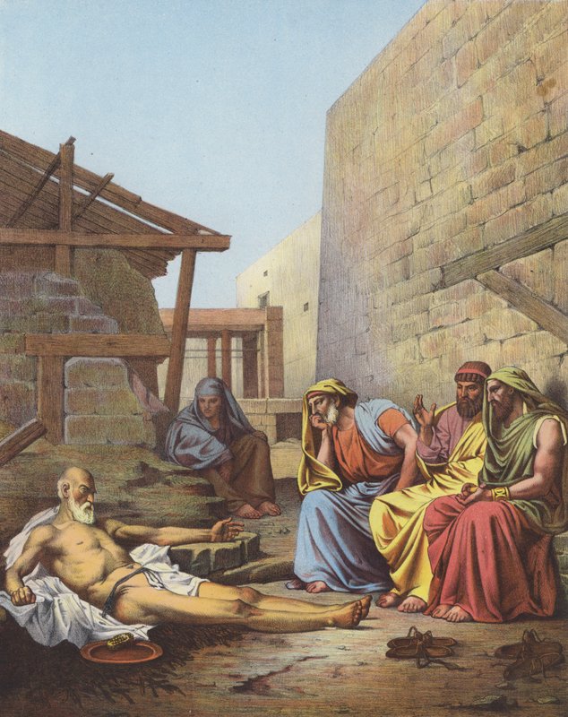 Job a jeho přátelé od Jean Jules Antoine Lecomte du Nouy