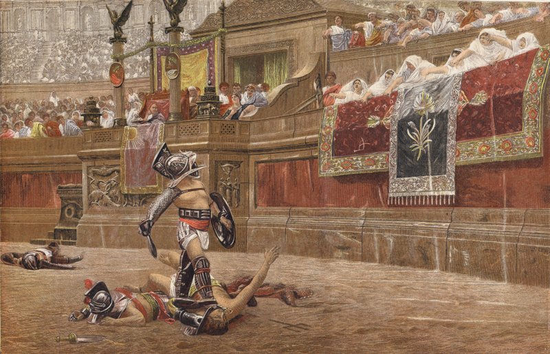 Gladiátoři od Jean Leon after Gerome