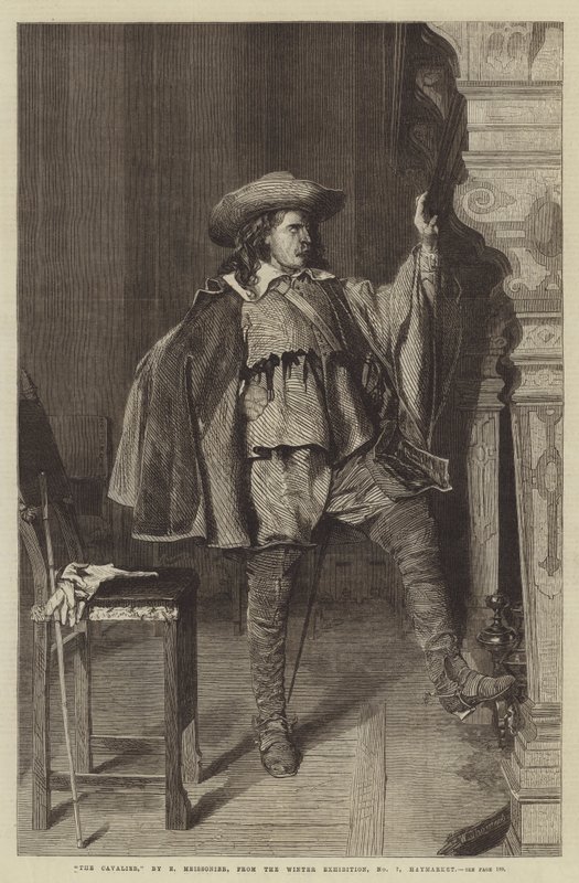 Kavalír, ze Zimní výstavy, č. 7, Haymarket od Jean Louis Ernest Meissonier