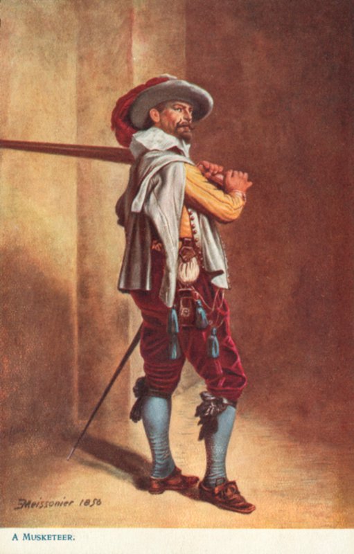 Mušketýr, doba Ludvíka XIII od Jean Louis Ernest after Meissonier